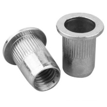 Rivet nut flat head rivet nut Blue and white zinc plating